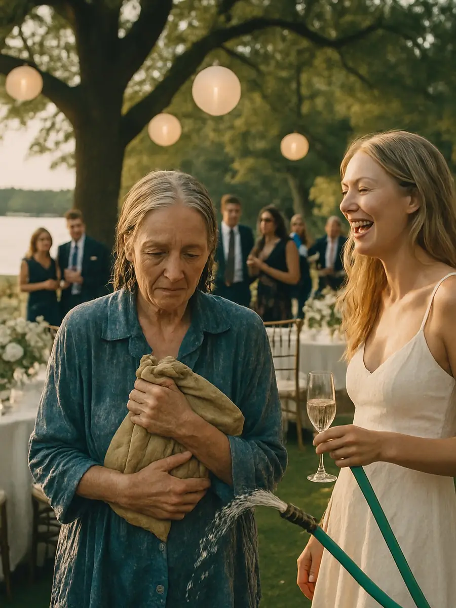 At My Son's Engagement Party, His Fiancée Sprayed Me With a Garden Hose and Said, "Beggars Don't Get Married Here." My Phone Was Still Recording.