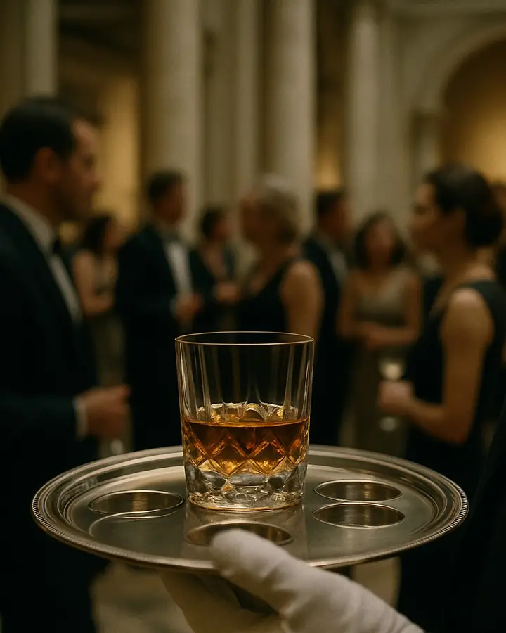 One Glass on a Tray Built for Four. The Museum's Accountant Stepped Between the Mob Boss and His Right-Hand Man.